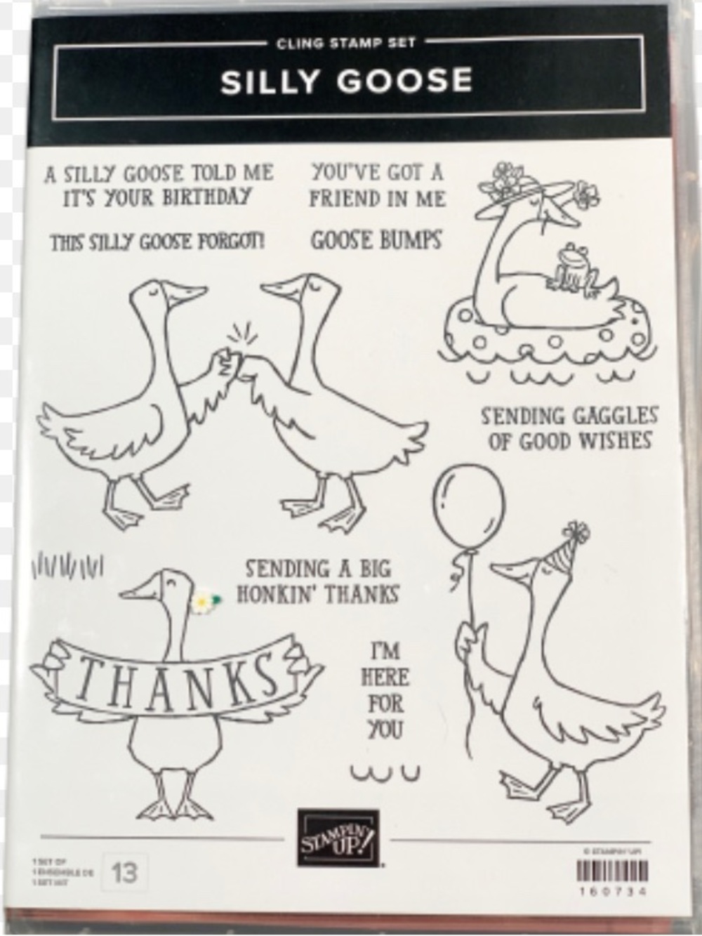 Stampin' Up! Silly Goose Cling Stamp Set